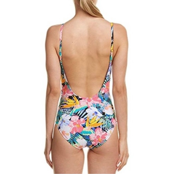 La Blanca Tropicali Hi-Neck Plunge Swim - Picture 2 of 7